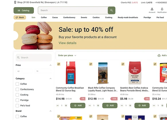 Online orders