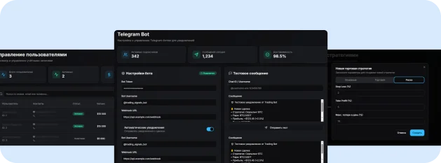 Trading Analyzer integrations: Telegram bot and exchange connections