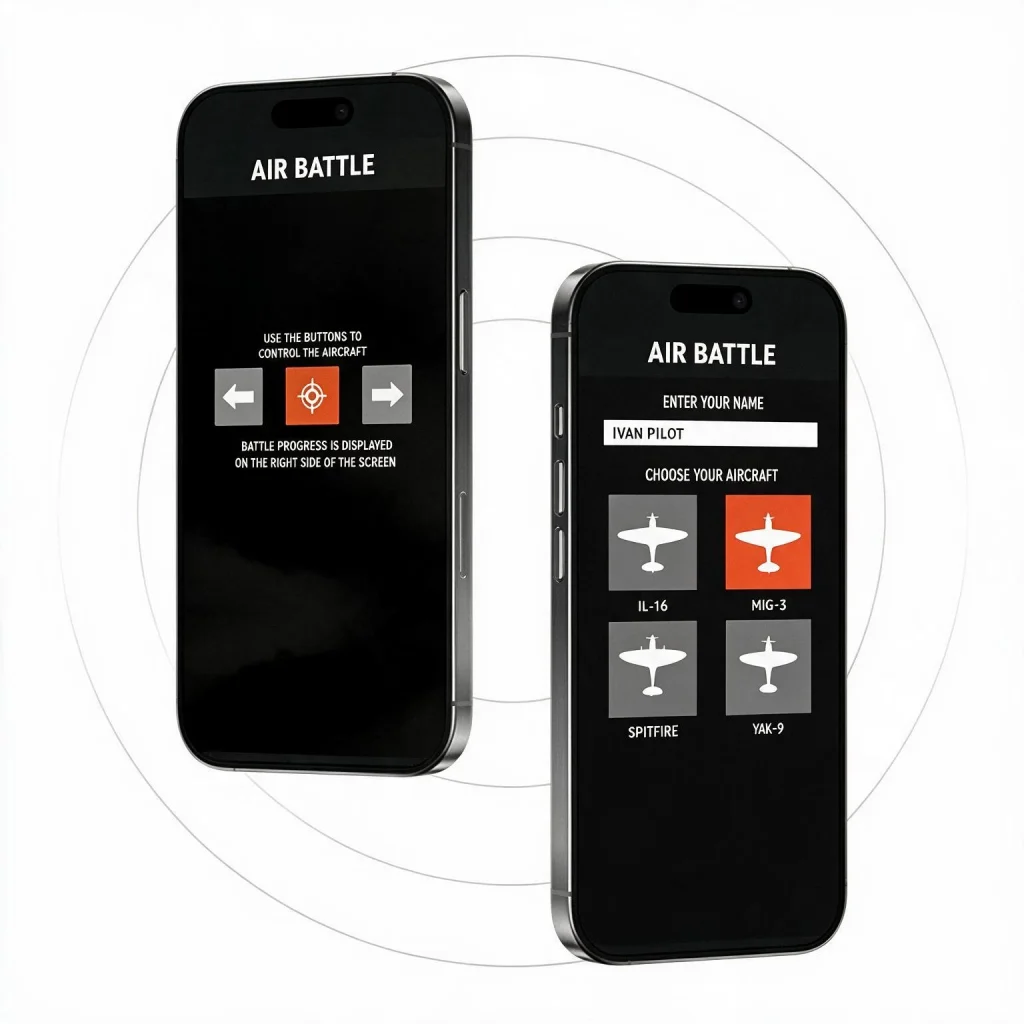 Interactive game for an aviation museum