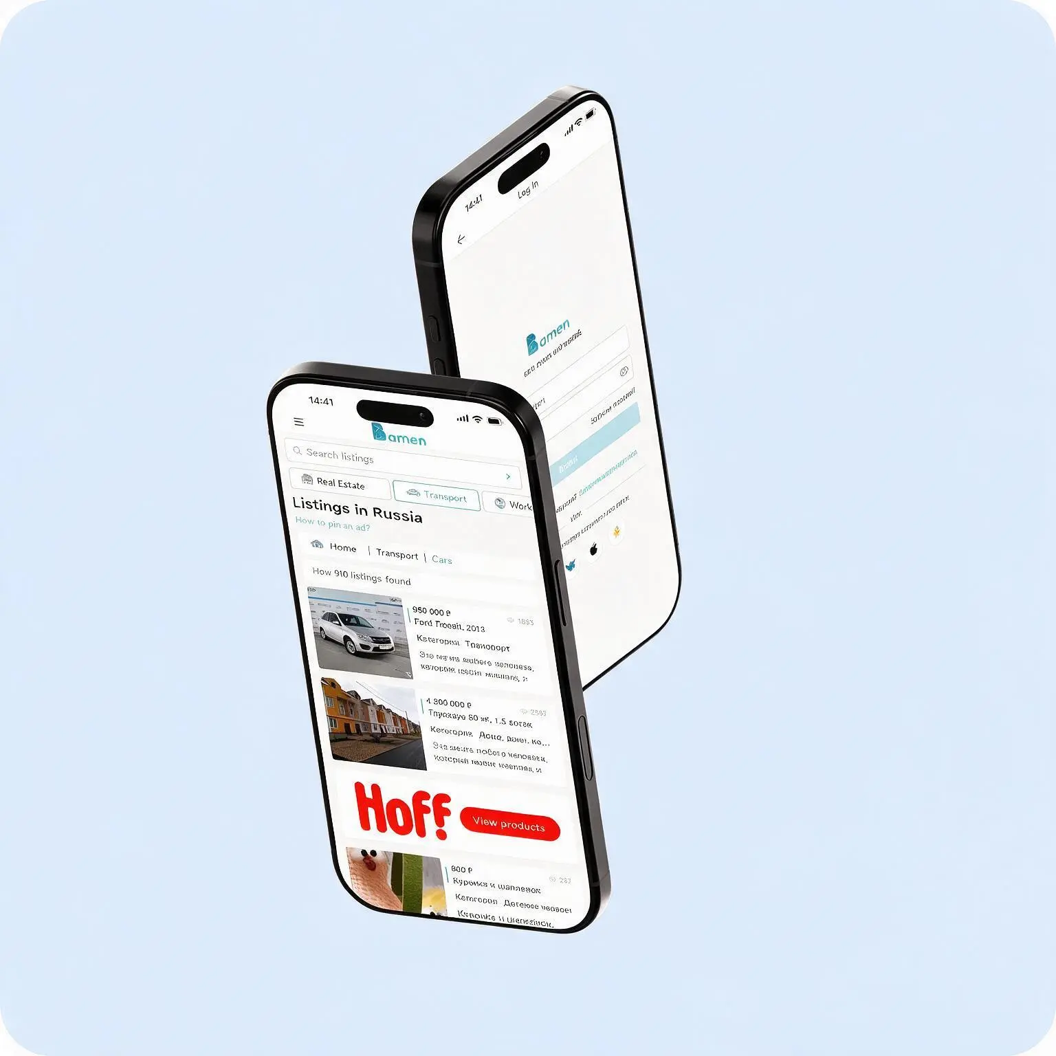 A mobile app for classified ads